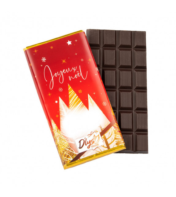 Tablette de chocolat personnalisé - Chocolat D'lys couleurs