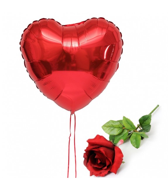 Ballon coeur rouge pour Saint Valentin ou fête des mères !